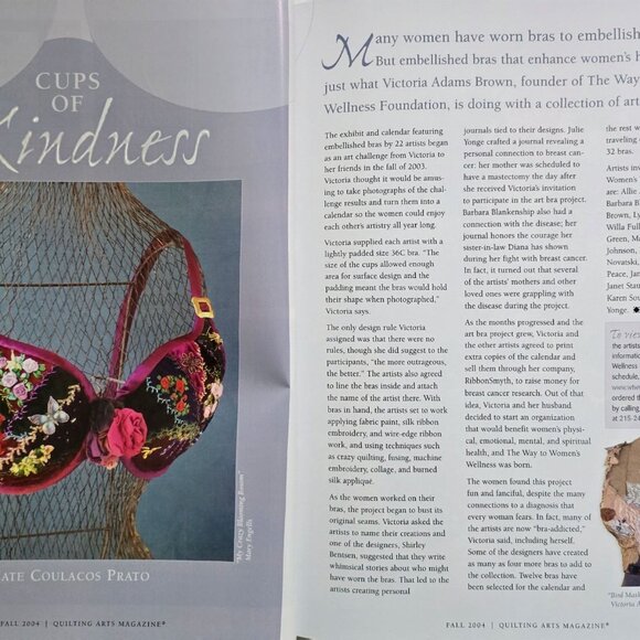 Quilting Arts Magazine Fall Issue 2004 Be Bold With Batiques And Bead All Over E - Picture 7 of 14